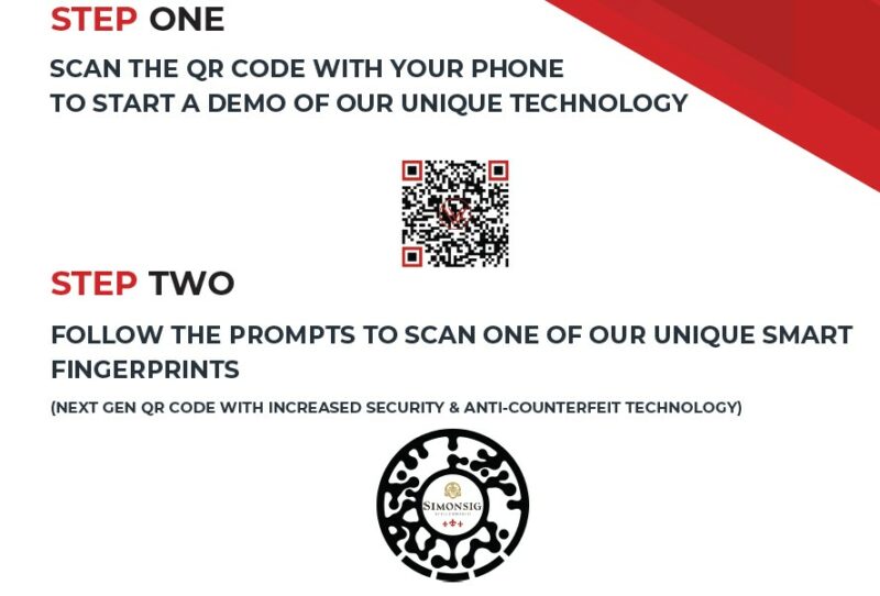 See the WineLedger smart fingerprint in action