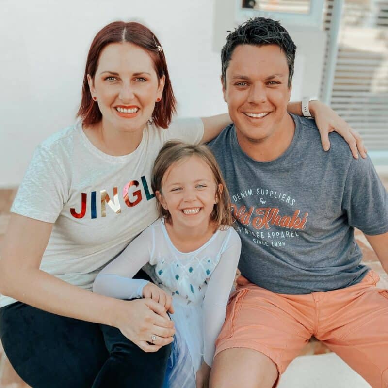 Hillebrand sales executive Riaan van Wyk with his family.