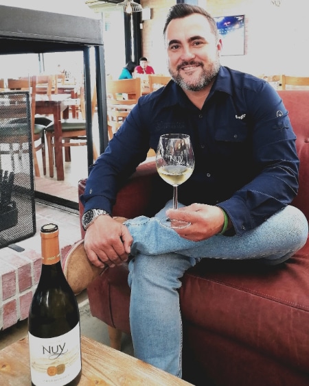 Christo Basson, cellar master at Nuy Winery.